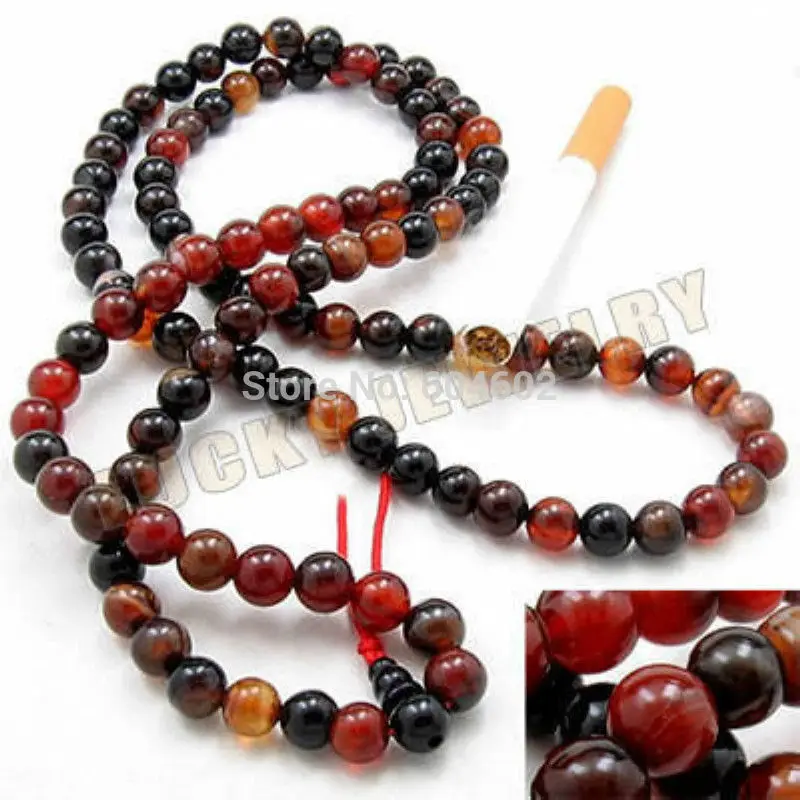 8 мм Тибетский буддизм 108 мечта натуральный халцедон молитва шарик Мала ожерелье