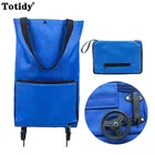 Многоразовые складные сумки для покупок, маленькая тележка, Фотосумка с колесами, купить фрукты, портативная тележка для шоппинга органайзер для еды