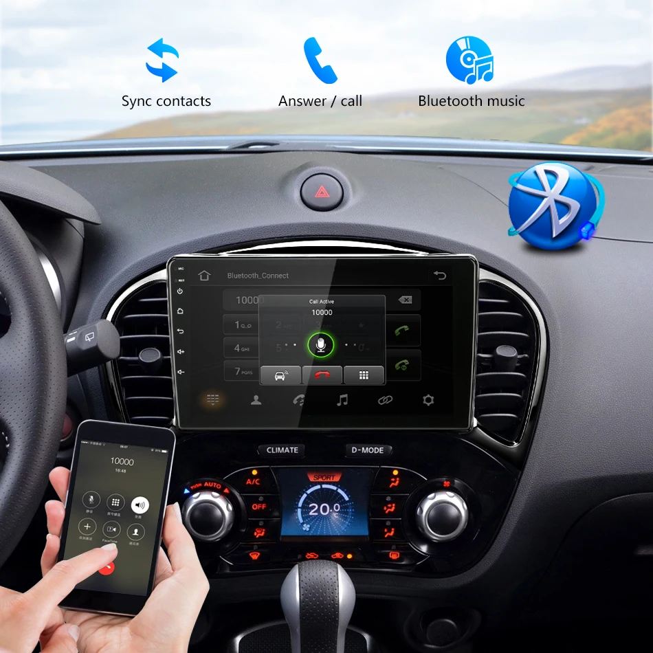 " ips Android 2 ГБ+ 32 ГБ Автомагнитола для Nissan Juke YF15 2010- RDS DSP Мультимедиа Видео плеер навигация gps 1024*600