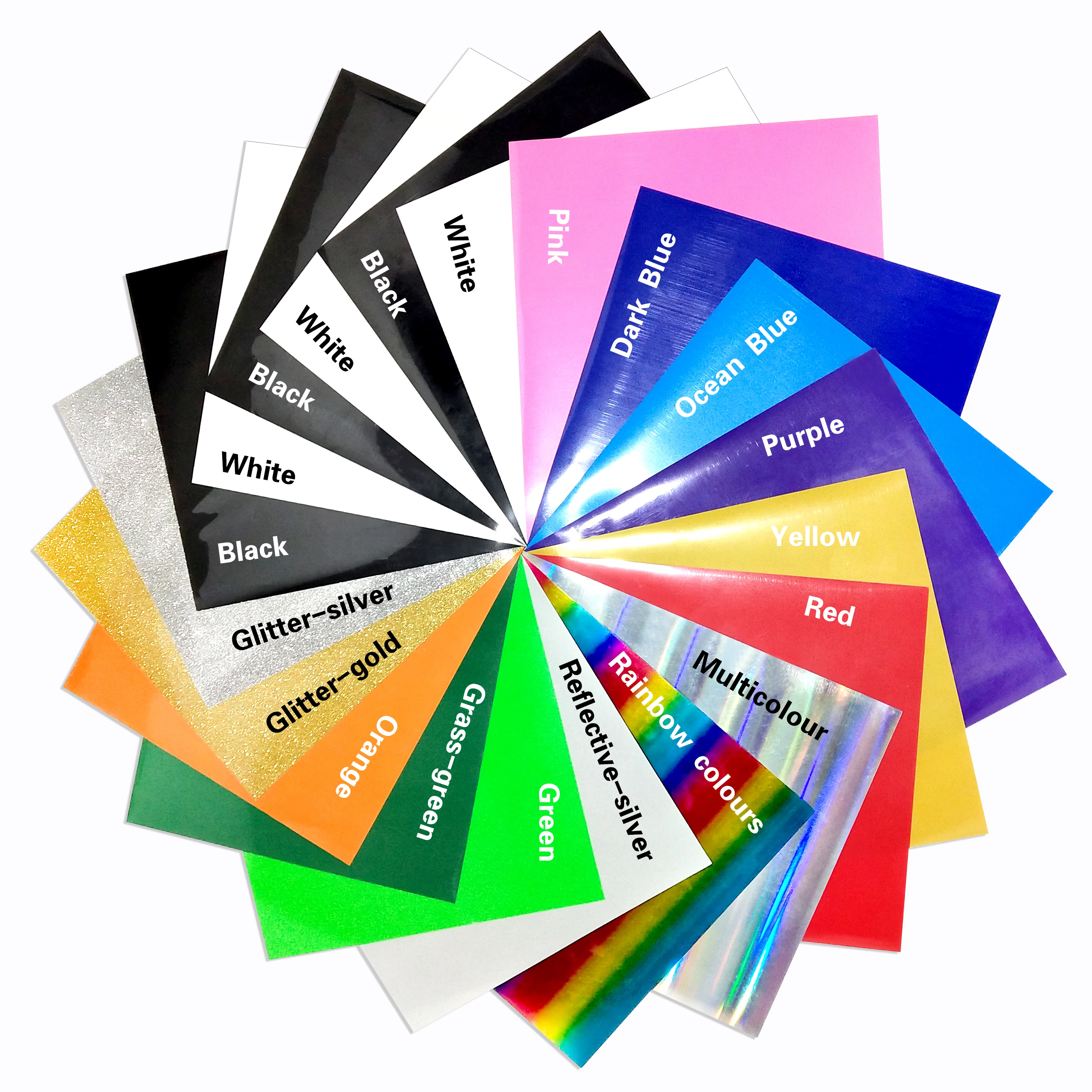 21 шт. ПВХ теплопередача виниловая пачка голографические блестящие патчи