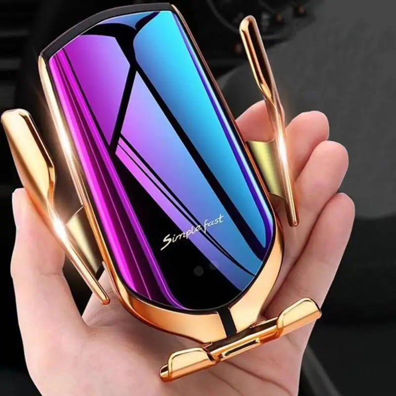 QI Беспроводное зарядное устройство 10 Вт Авто Зажим Автомобильный держатель