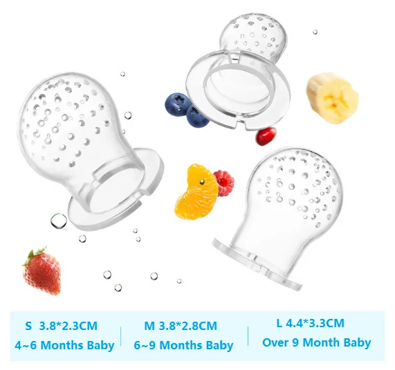 3 размера 4 цвета фруктовые соски для прорезывания зубов детские игрушки