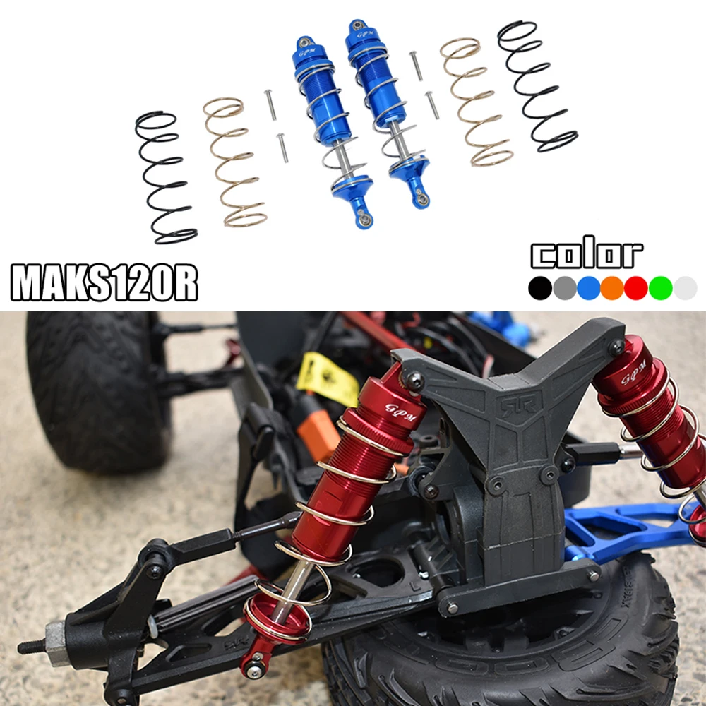 

GPM ARRMA 1/10 KRATON 4X4 4S BLX ARA102690 MONSTER TRUCK aluminum Metal 120MM THICKENED SPRING rear shock absorber DAMPERS