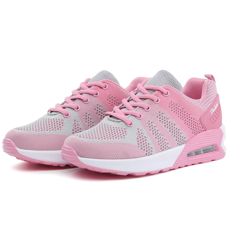 Autumn New Women's Fashion Air Damping Mesh Shoes Round Toe Outdoor Comfortable and Breathable Sports Shoes Casual Sports Shoes