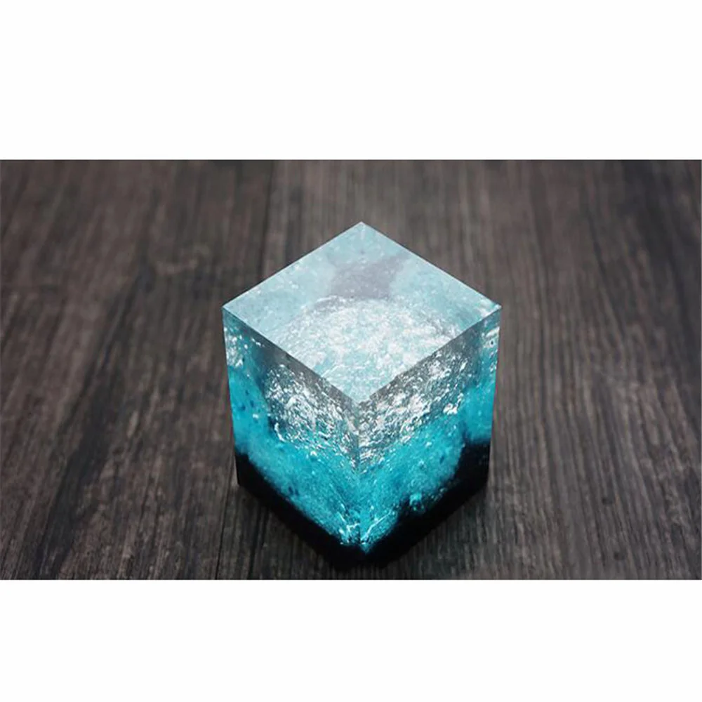 3D форма кубика геометрическая для ювелирных изделий подвеска силиконовая