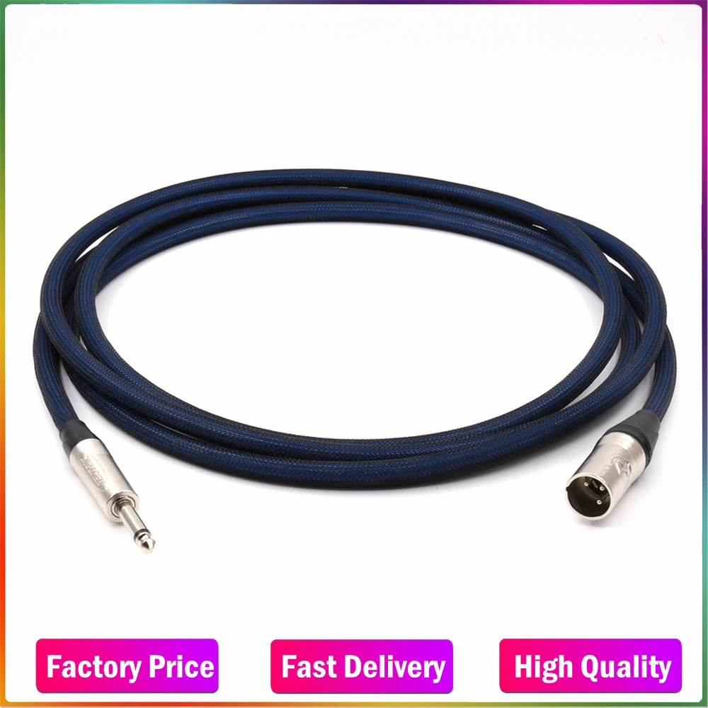 

3M Silver Plated XLR male to 6.3mm Jack Stereo Microphone Cable