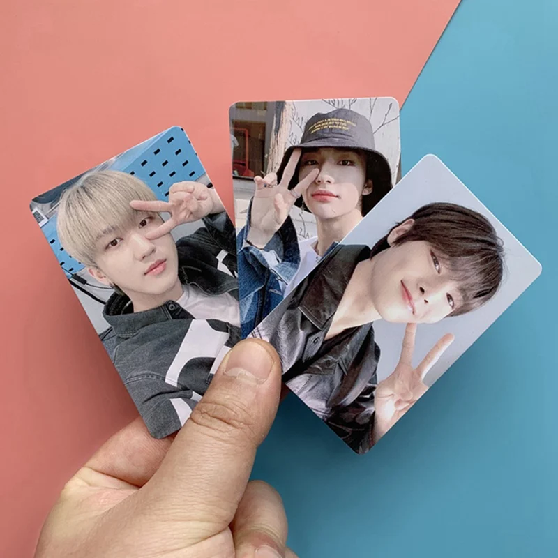 Альбом для фотографий Kpop Stray Kids 9 шт./компл. желтый из дерева | Канцтовары офиса и