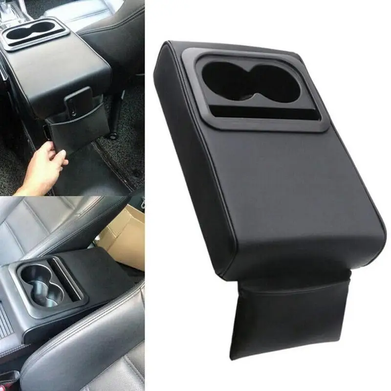 car universal armrest pillow armrest box center console with mobile phone holder storage bag enlarged elbow support auto parts free global shipping