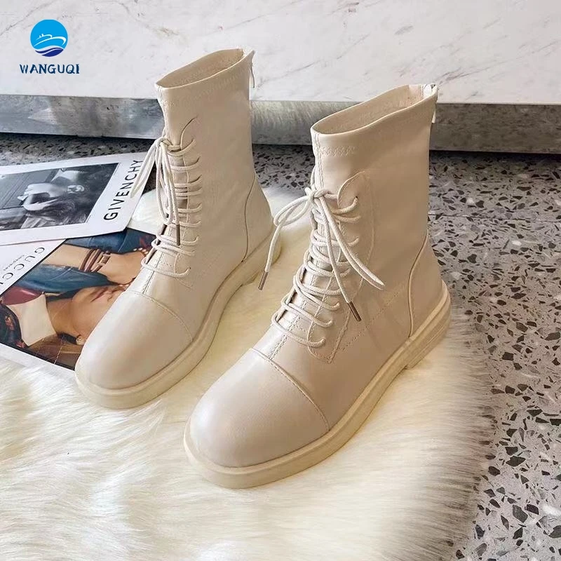 

2021 new hot-selling autumn fashion all-match Korean women's short-tube fashion boots boots women's boots plus velvet