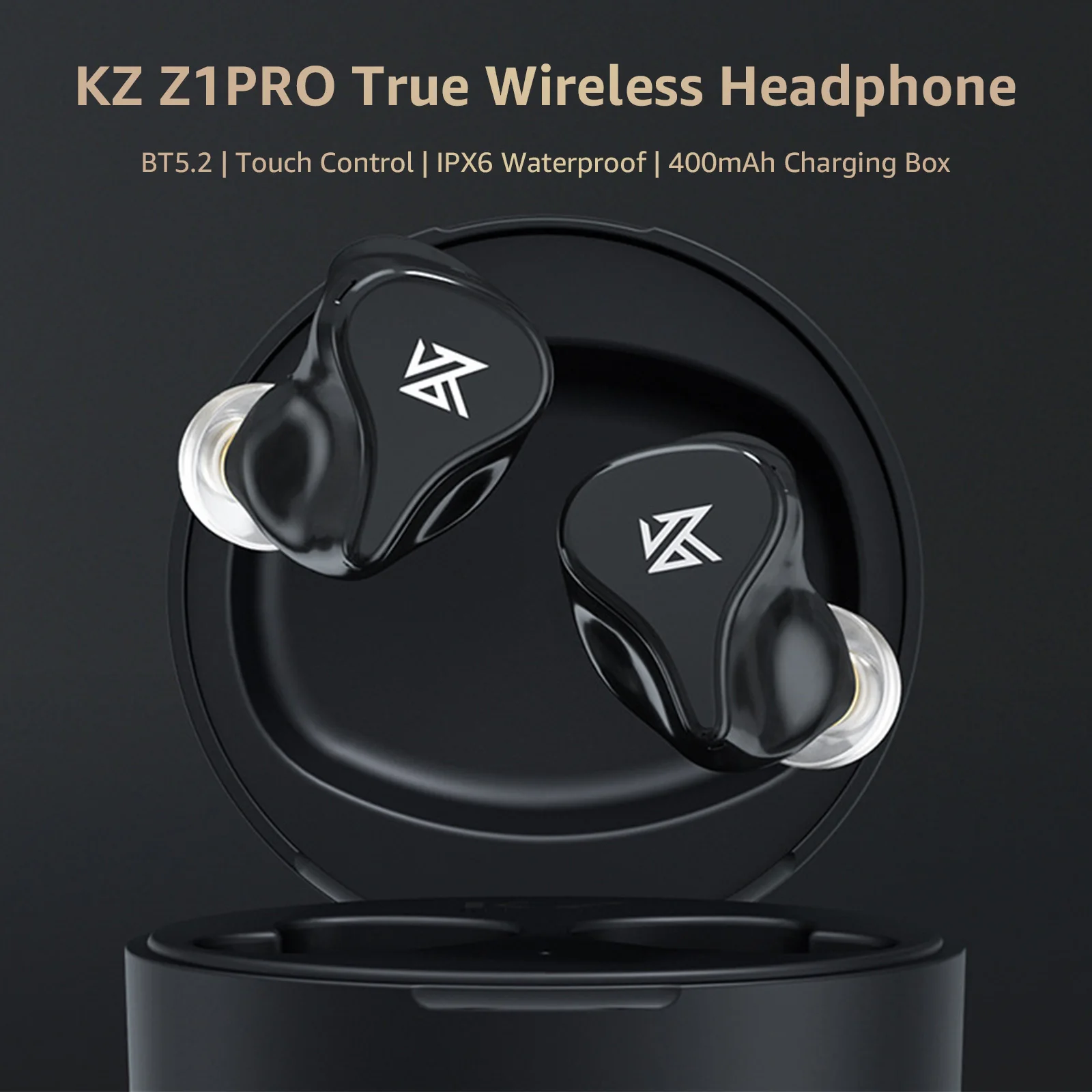 TWS-наушники KZ Z1 PRO с поддержкой Bluetooth 5 2 и сенсорным управлением | Электроника