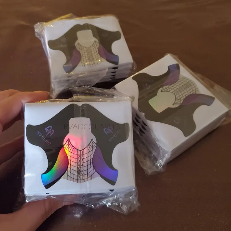 

Sculpting Nail Art Tips Extension Forms Guide Holo Nails Form for Professional Acrylic Nail System