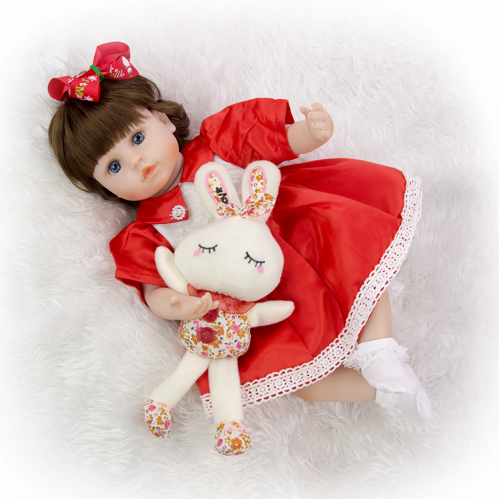 KEIUMI 18 ''Роскошная принцесса Reborn Baby Doll Мягкая силиконовая виниловая кукла