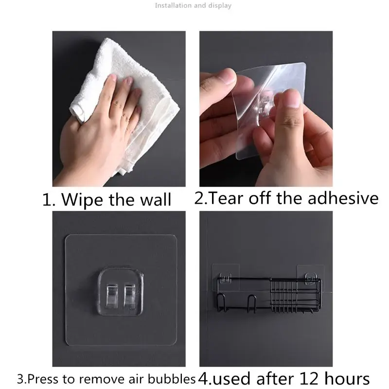 Металлическая настенная сушилка для волос хранения зубных щеток туалетных