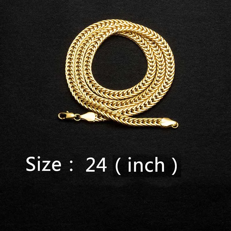 VONRU Snake Bone Thick Necklace For Men Gold Color Long Chain Necklaces Metal Hip Hop Cool Simple Jewelry Gifts | Украшения и
