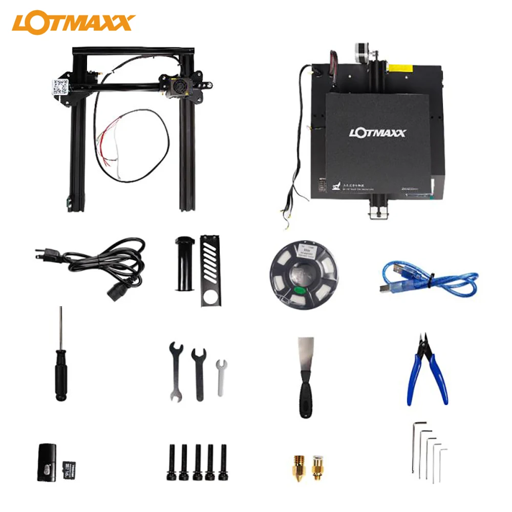 LOTMAXX SC-10 3D-принтеры комплект Бесшумная печать 235*235*280mm объем сборки встроенный