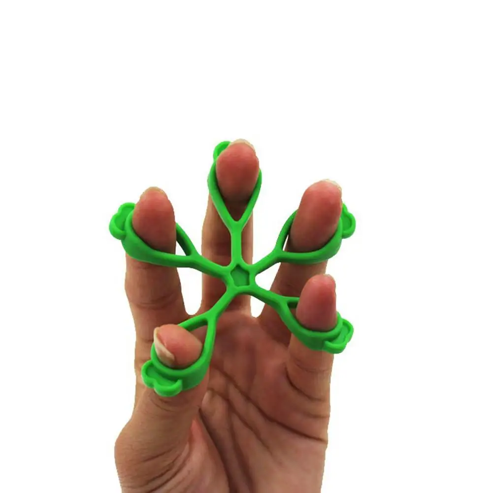 

Soft Silicone Hand Exerciser Grip Strength Strengthener Finger Stretcher Trainer