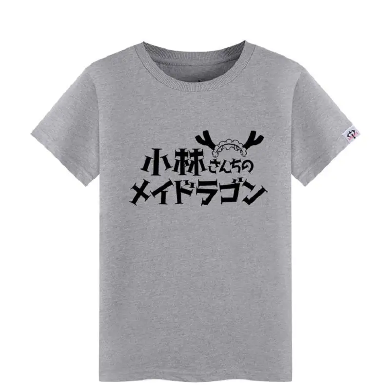 Хлопковые футболки унисекс Кобаяши без горничной дракон криллин канна канагава