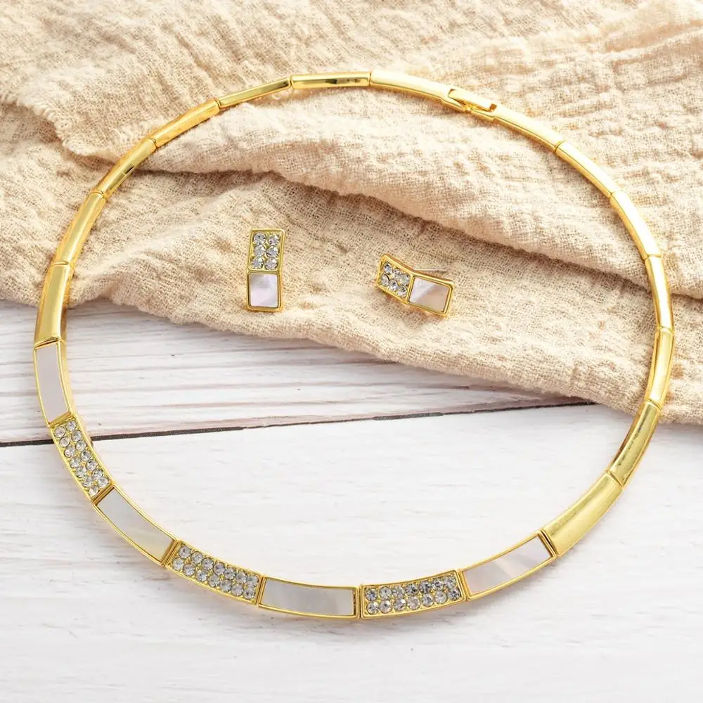 Новинка от Viennois набор украшений для женщин Опал Дизайн ожерелье серьги-гвоздики