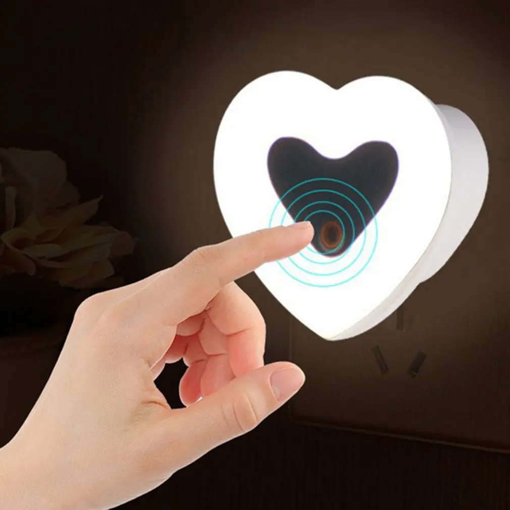 Household Lovely LED Light Auto Induction Sensor Control Bedroom Night Lights Bed Lamp US Plug for Drop Shipping Wholesale Sale | Лампы и