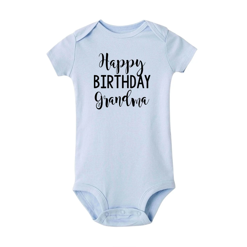 Боди унисекс с надписью «Happy Birthday» для маленьких мальчиков и девочек; хлопок; милые вечерние костюмы для малышей; модная одежда