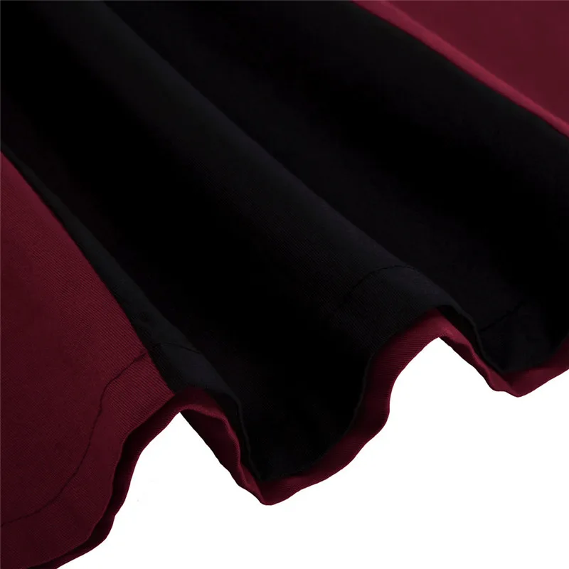 Женское платье большого размера винтажное с коротким рукавом однотонное бантом