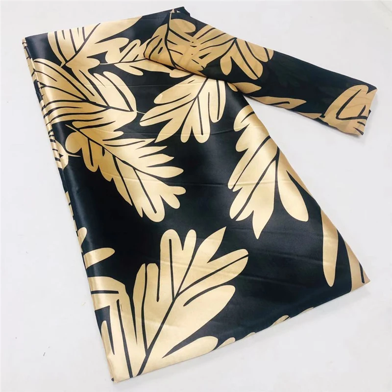 Имитация шелка ткань с Африканским принтом африканская оптовая продажа тканей