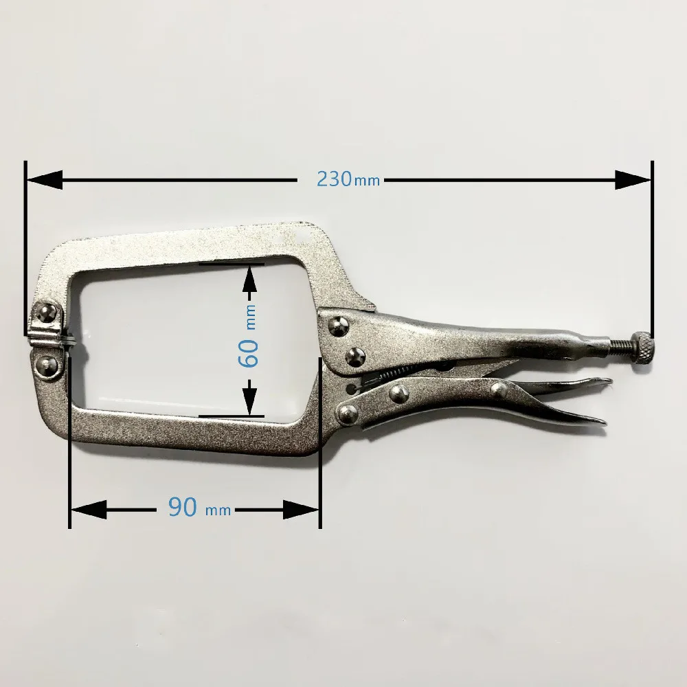 

9 Inch C Clamp Multi-function Locking Clamps Vis Grip Locking Welding Pliers Wood Tenon Locator Tool