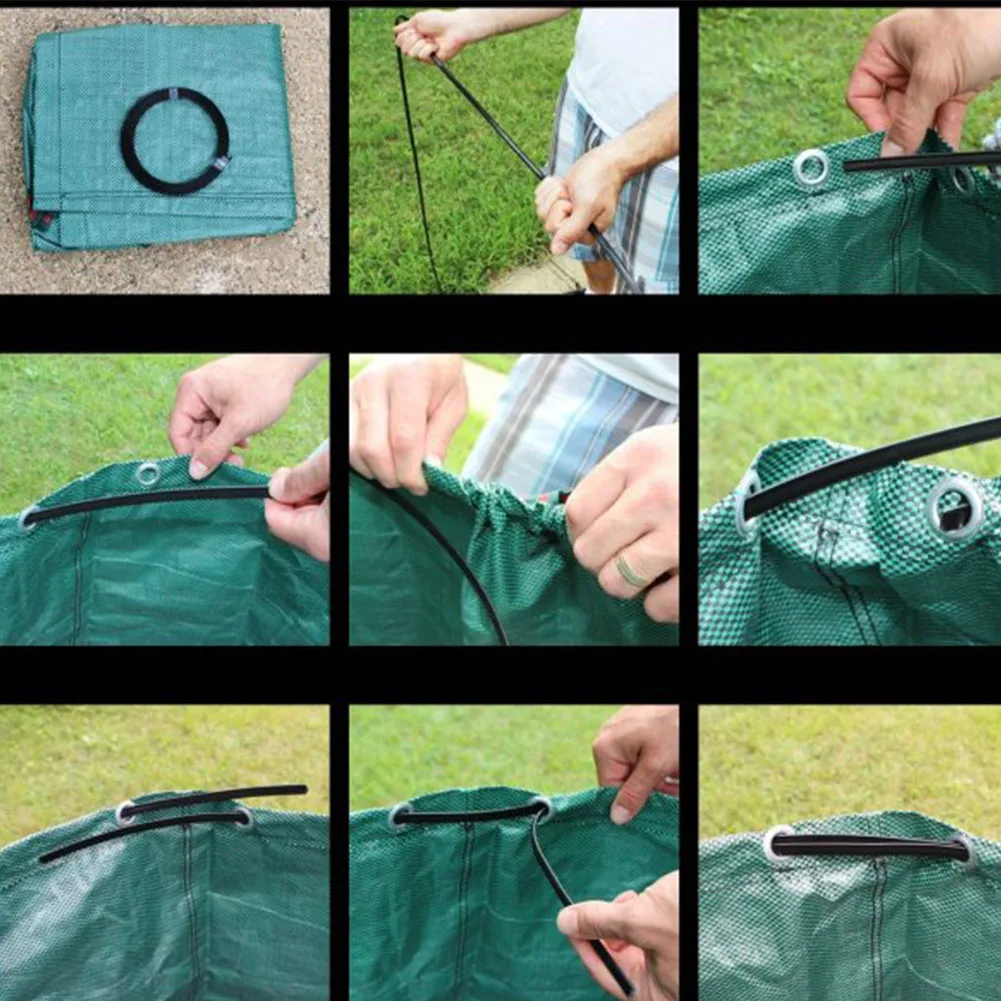 63 галлонов 4 ручки бытовые контейнеры для сорняков газон сад автономный