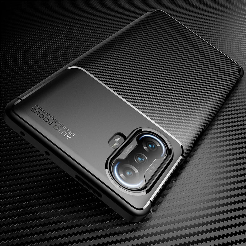 

Чехол-бампер для Xiaomi Redmi K40, тонкий, из углеродного волокна, игровой, 6,67