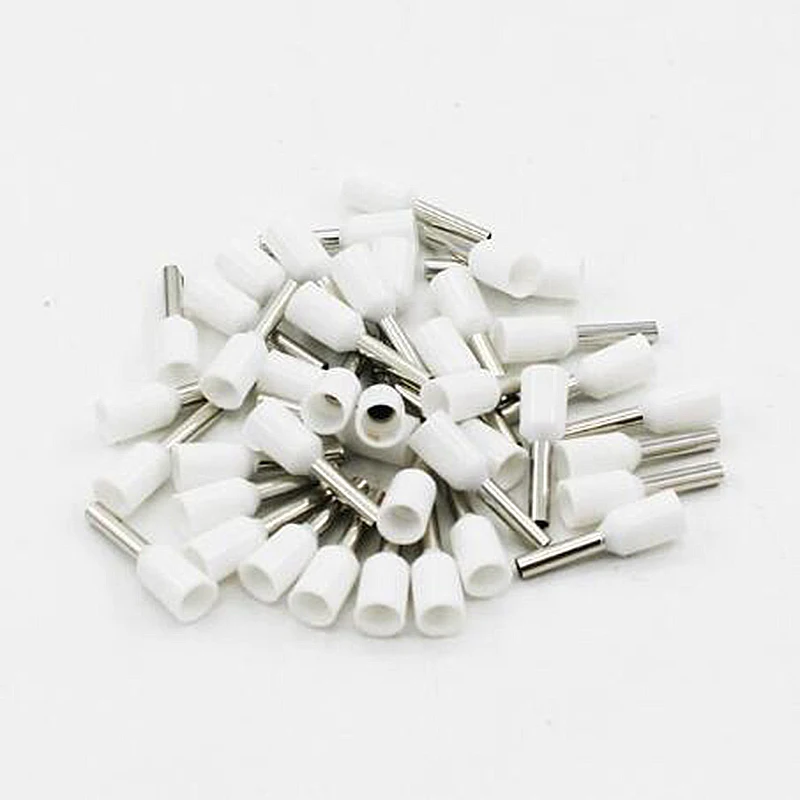 100 шт. E1012 для 1mm2 18 AWG изолированные клеммные колодки шнур концевой провод
