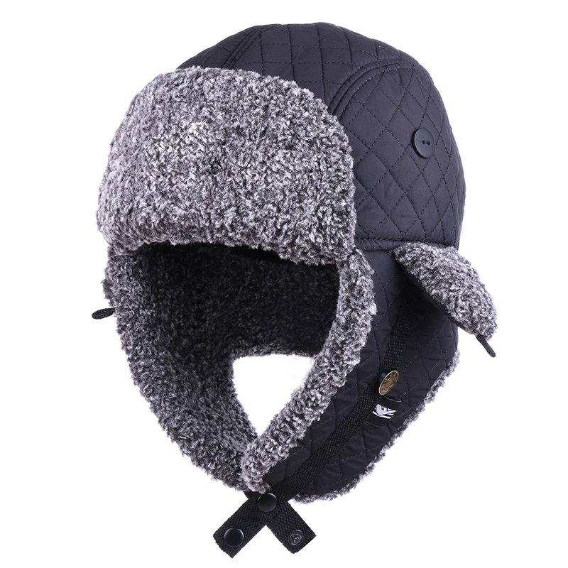 Зимняя теплая шапка для мальчиков и девочек русская ушанка из искусственного