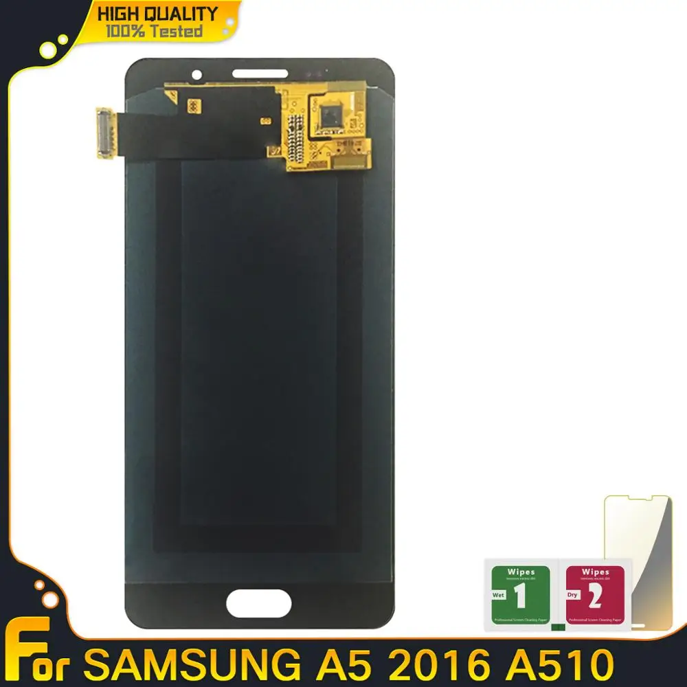 Супер AMOLED ЖК-дисплей для Samsung Galaxy A5 A510 A510F A510M A510FD A5100 A51 ЖК-экран Замена протестированный в сборе