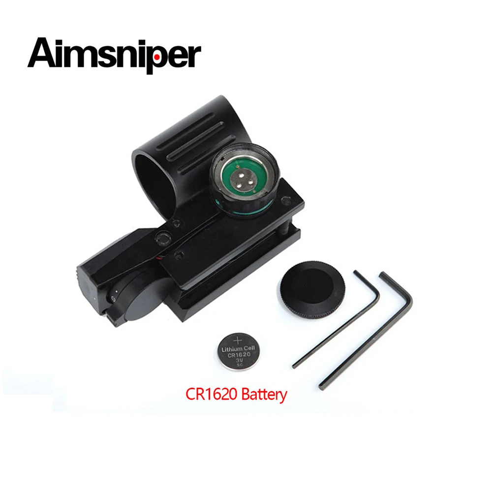 

High Quality 4 Type Reticle Long Round Reflex Red Green Dot Sight Tactical Hunting Optics Riflescopes Adjustable 20mm Rail Mount