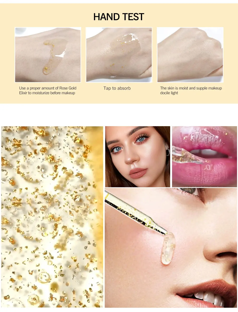 Kimuse 24K розовое золото Infused beauty Oil Elixir Кожа Макияж эфирное масло перед праймером косметика/основа Увлажняющая масло для лица