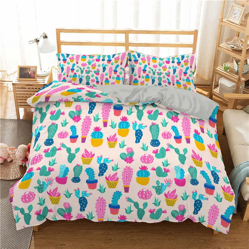 

Plant Cactus Pineapple 3d Print Luxury Bedding Set Luxury Duvet Cover Sets Queen King Size Home Decor Bedspread For Living Room