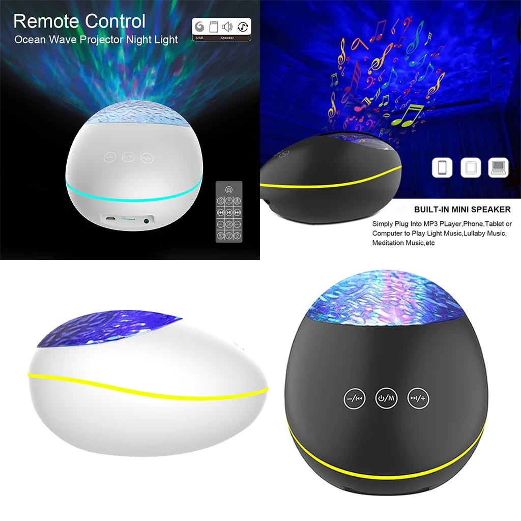 

3W Remote Control Projection Lamp LED Ocean Stone projection Light for Party Color Changing Night Lamp