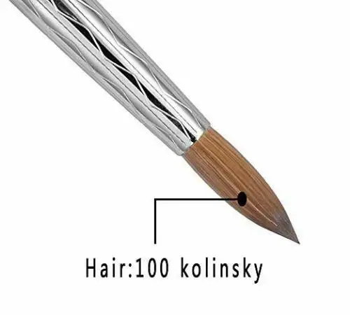 Eval 1 шт колинские волосы, акриловая кисть для ногтей, градиентная ручка для ногтей, акриловая пудра, маникюр, педикюр, товары для рукоделия
