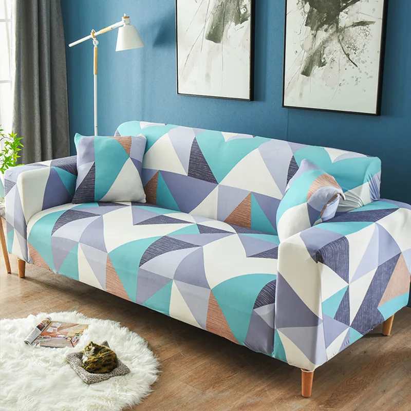 Розовый мультяшный защитный чехол для дивана чехлы гостиной угловой эластичный|