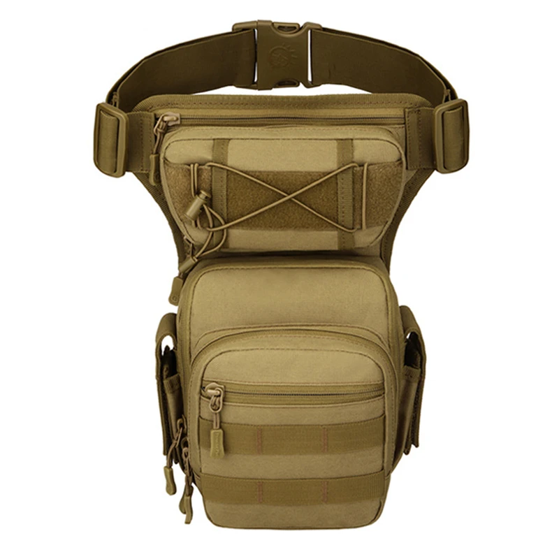 

Men Leg Bag Waist Bag Utility Belt Pack Pouch Adjustable Hiking Male Hip Motorcycle Bags Military Tactical Waist Bag 2022
