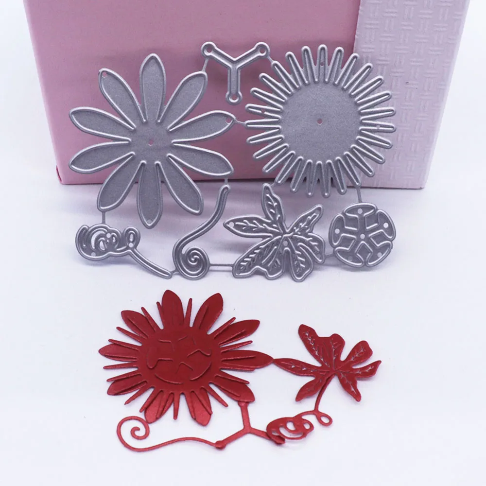 Цветочные штампы для скрапбукинга тиснение папка изготовления карт