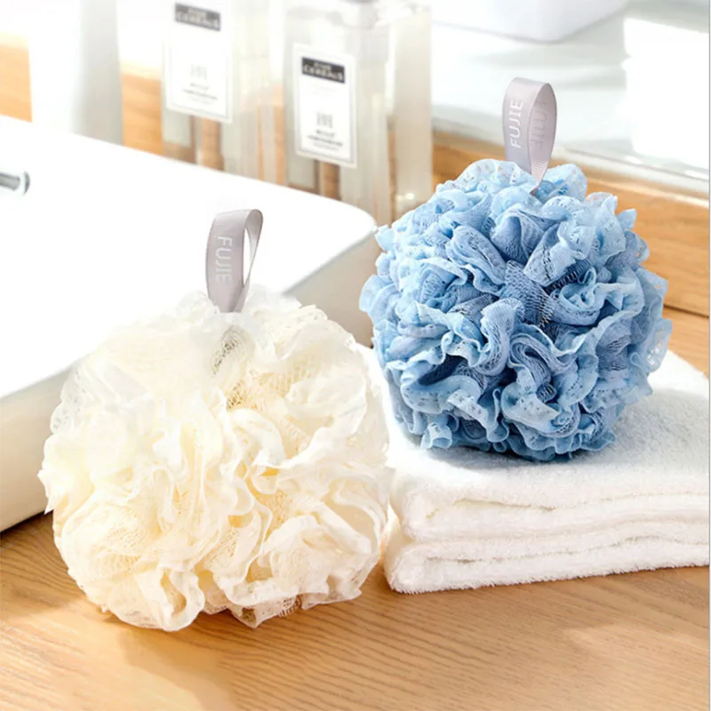 

Shower Puff Bath Sponge Shower Loofahs Pouf Ball Nature Bamboo Charcoal Mesh Bulk Puffs Large, Shower Essential Skin Care