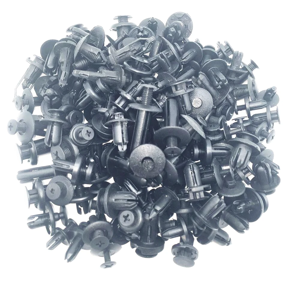 100 шт. автомобильный бампер крыло пластиковые Заклепки Крепеж для Renault VW Nissan Honda