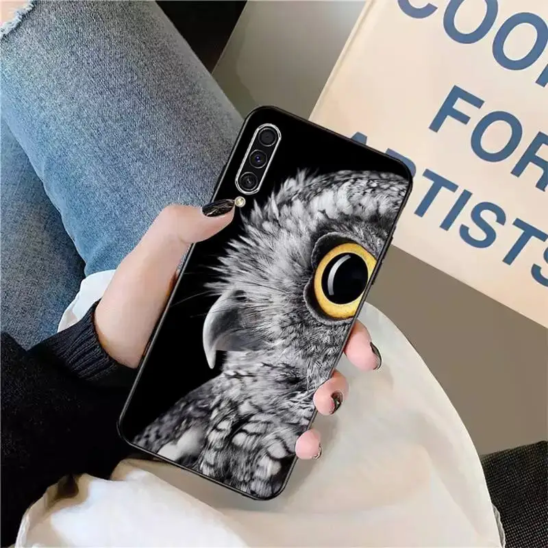 

Night Owl cute animal luxury shell Phone Case For Samsung galaxy S 9 10 20 A 10 21 30 31 40 50 51 71 s note 20 j 4 2018 plus