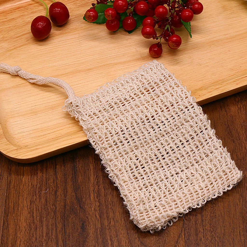 

20 Pcs/Lot Bath Soap Bag Shower Mesh Soap Bar Pouch Durable Linen Soap Saver Bag