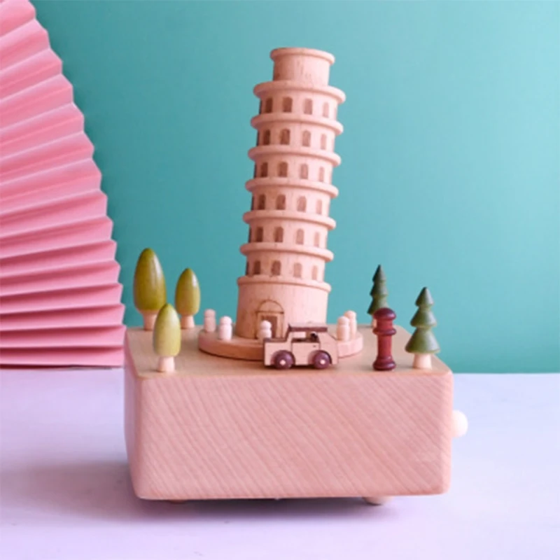 

Romantic Wooden Music Box Handcraft Collection Home Decorations Christmas Valentine's Day Birthday Gift Musical Movement H051