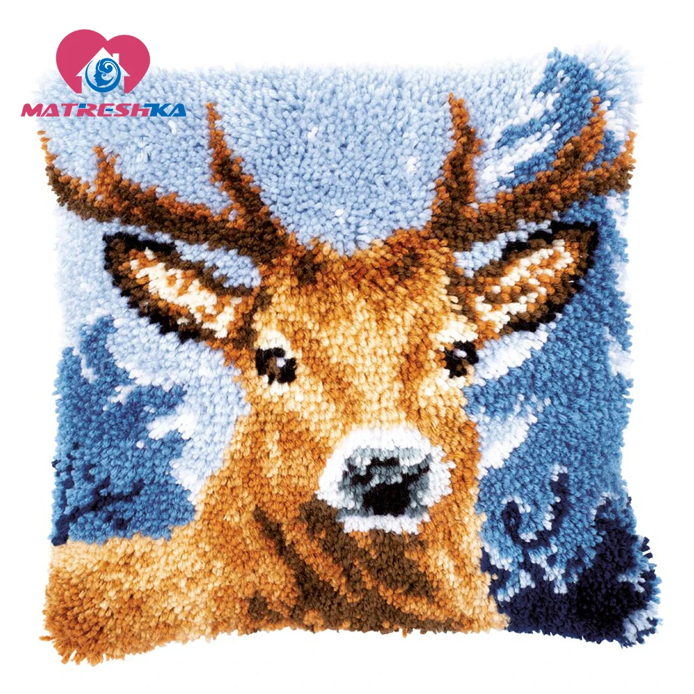 Набор подушек с крючком защелкой подушка оленем для вышивки крестом коврик