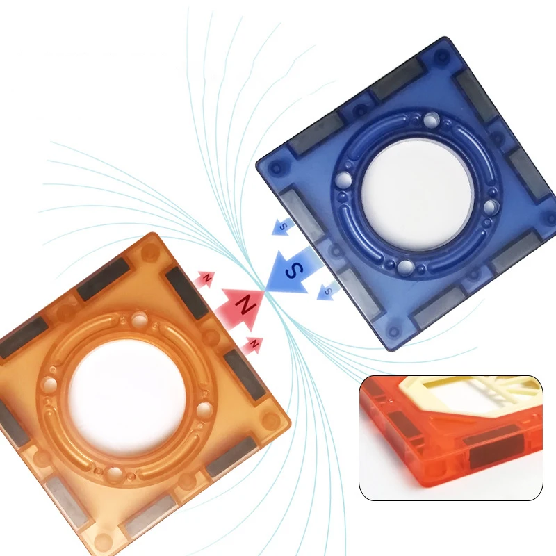 Магнитные строительные блоки Наборы игрушек детский магнитный шар трек воронка