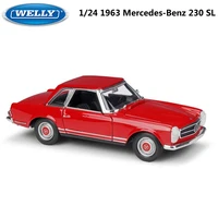 welly 124 diecast car mercedes benz 230 slbenz 220 classic model car alloy metal toy car for kids crafts decoration collection