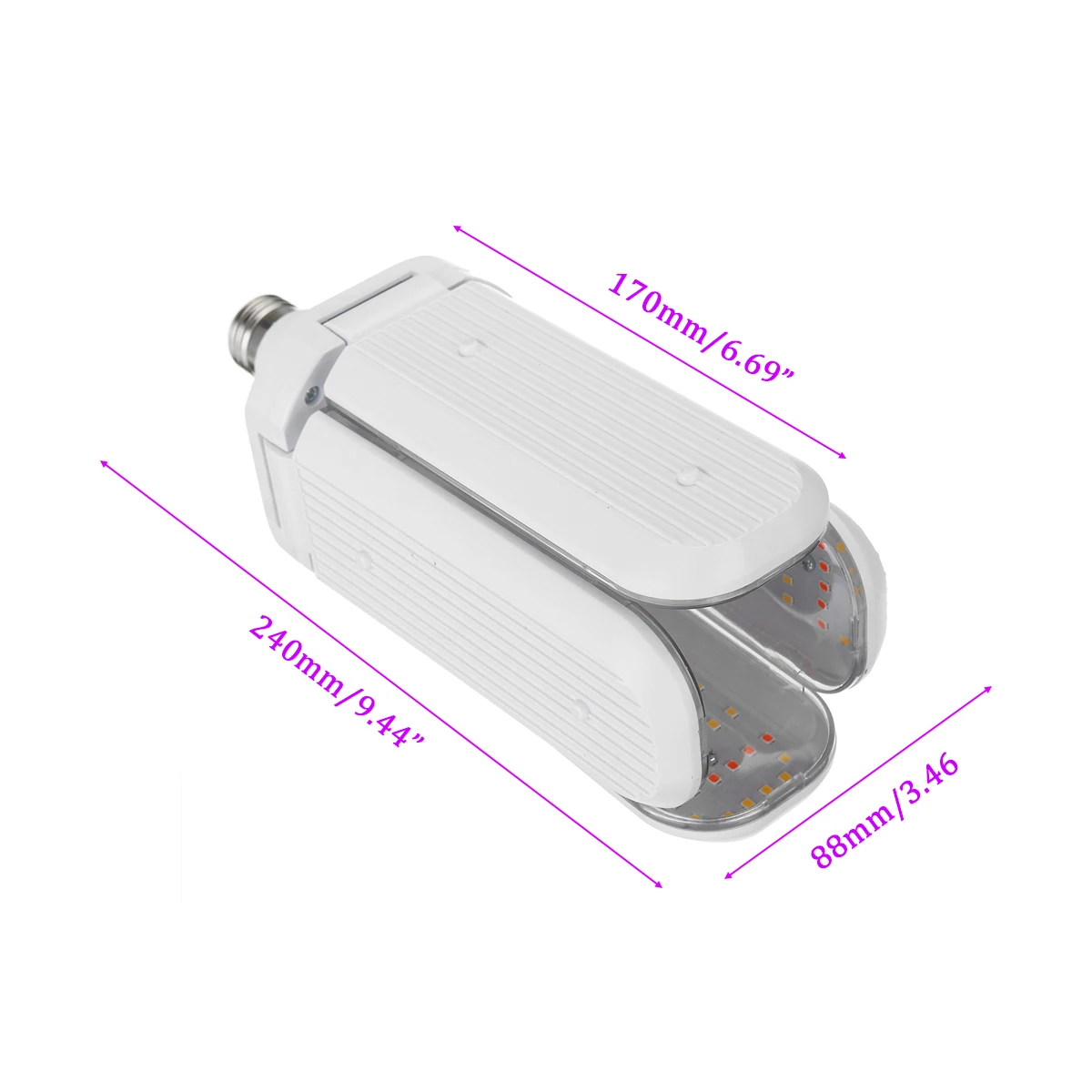 

30W 40W 50W 240 LED Grow Light Growing Lamps Phyto Lamp Full Spectrum For Plants Seedlings Flower Indoor Grow Box