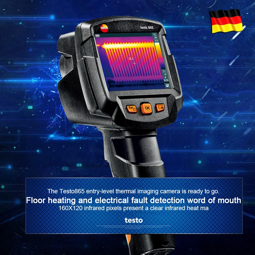 Инфракрасный Термальность Imager Оригинал Testo 868 865 0560 8650 с тесто весы помочь Камера